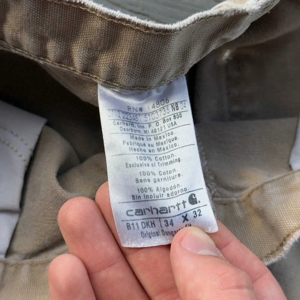 Y2K Distressed B11 DKH Carhartt Carpenter Khaki Color Pants